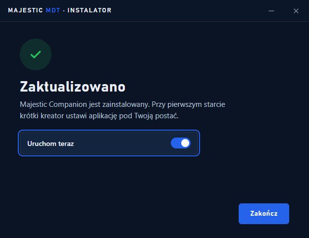 Instalator: zakończona instalacja z opcją Uruchom teraz